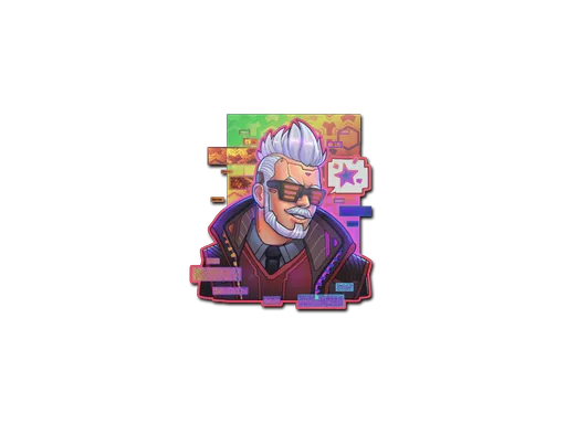 Sticker | Cyber Romanov (Holo)