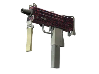MAC-10 | Red Filigree (Minimal Wear)
