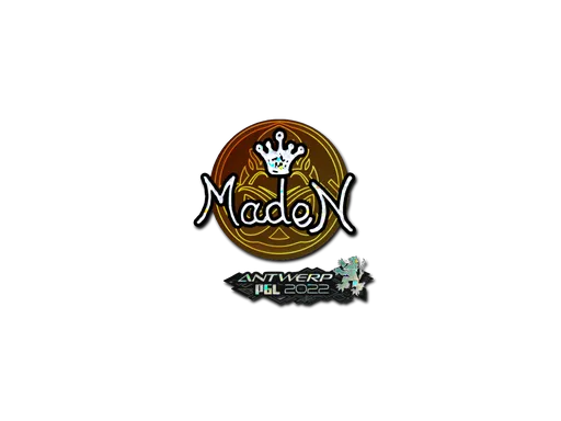 Sticker | maden (Glitter) | Antwerp 2022