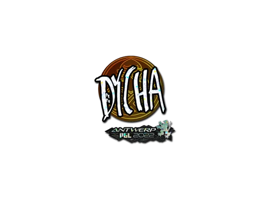 Sticker | dycha (Glitter) | Antwerp 2022