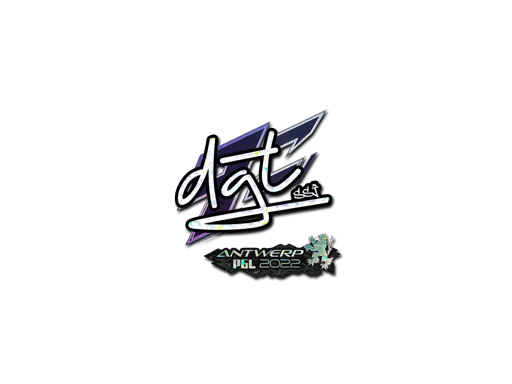 Sticker | dgt (Glitter) | Antwerp 2022