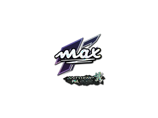 Sticker | max (Glitter) | Antwerp 2022