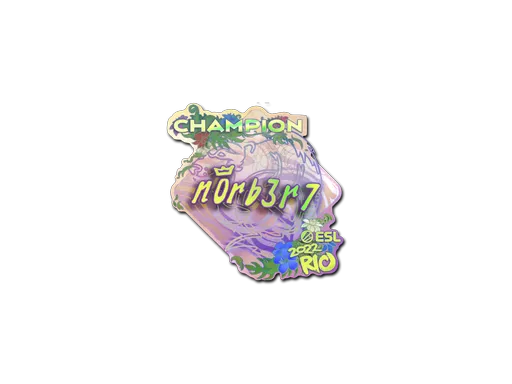 Sticker | n0rb3r7 (Holo, Champion) | Rio 2022