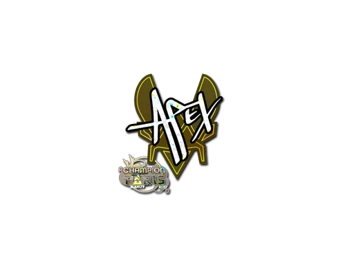 Sticker | apEX (Glitter, Champion) | Paris 2023