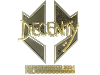 Sticker | decenty (Gold) | Copenhagen 2024