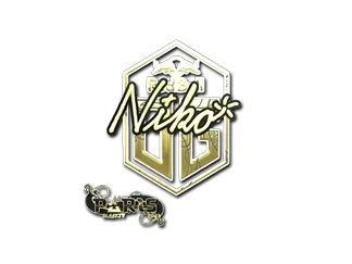 Sticker | niko (Gold) | Paris 2023