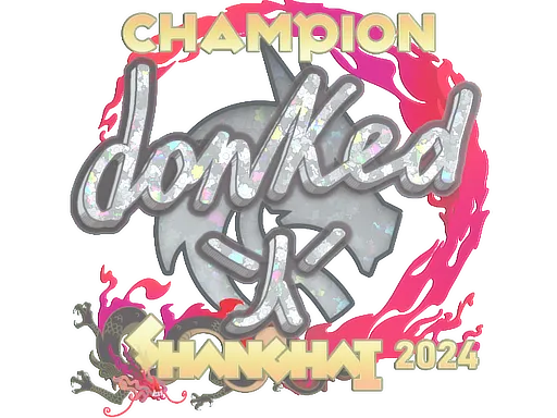 Sticker | donk (Glitter, Champion) | Shanghai 2024