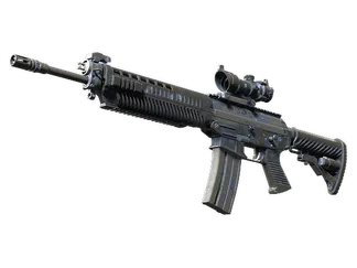 SG 553 | Night Camo (Battle-Scarred)