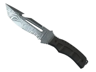 ★ StatTrak™ Survival Knife | Damascus Steel (Well-Worn)