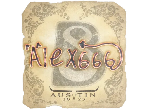 Sticker | alex666 | Austin 2025