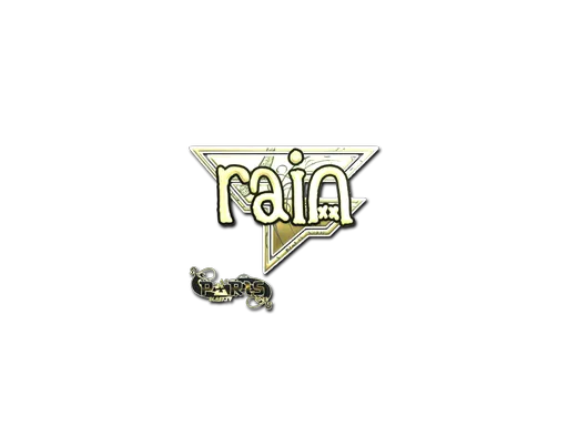 Sticker | rain (Gold) | Paris 2023